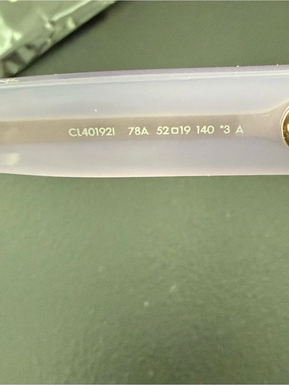 NWT Celine CL401921 Sunglasses Purple Translucent Acetate Square Round Shade